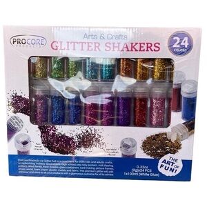 Procore Products Arts & Crafts Glitter Shakers 24 Pk 9g Each